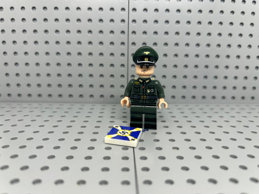 German Officer Custom Block-Style Figure