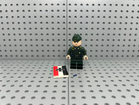 German Officer Custom Block-Style Figure