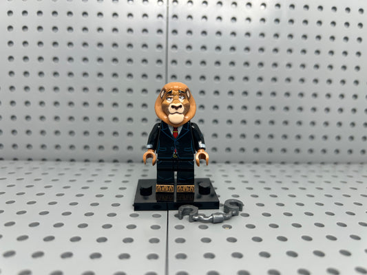 Lion Office Worker Custom Minifigure