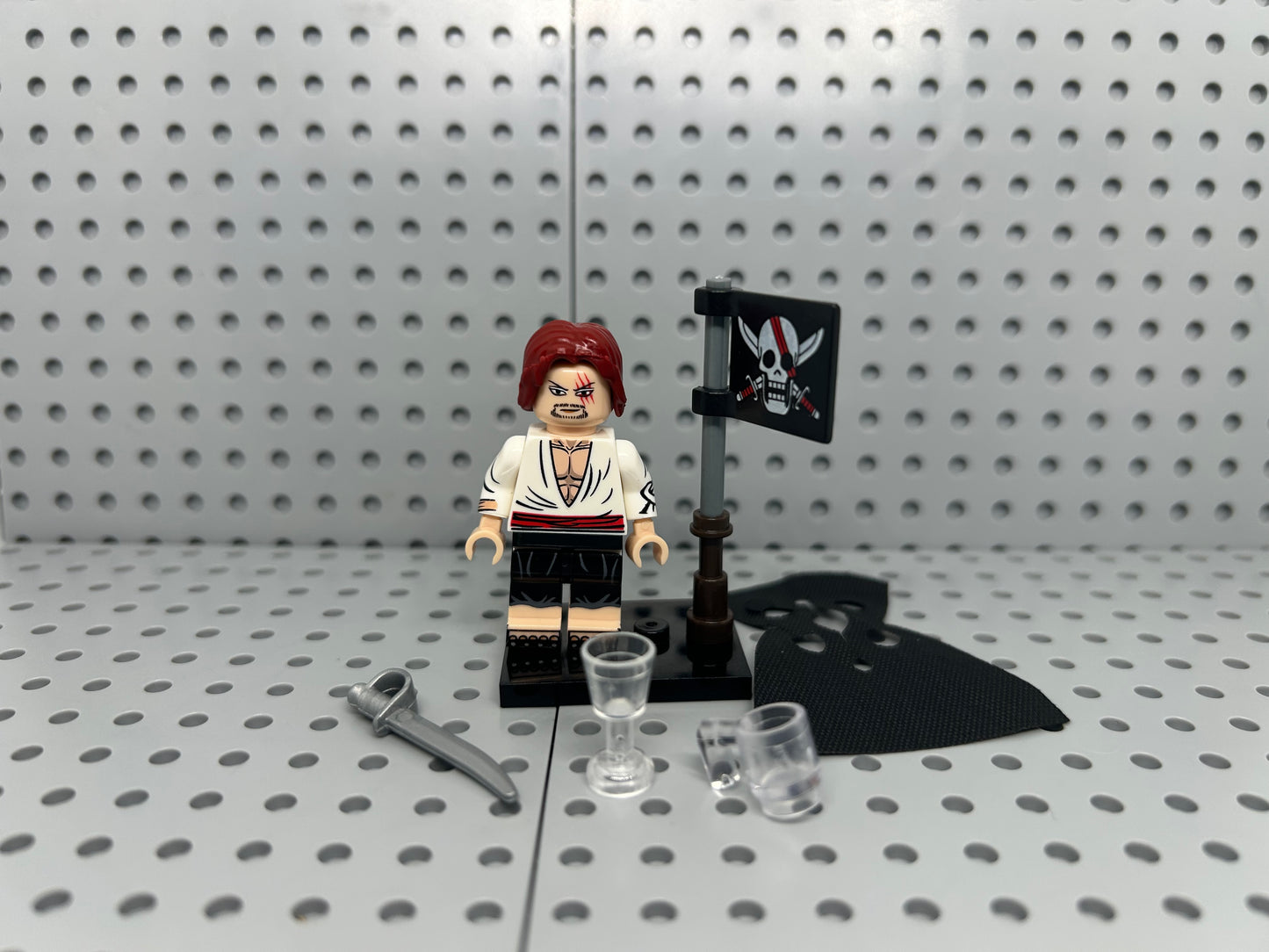 Red Sash Swordsman Custom Minifigure