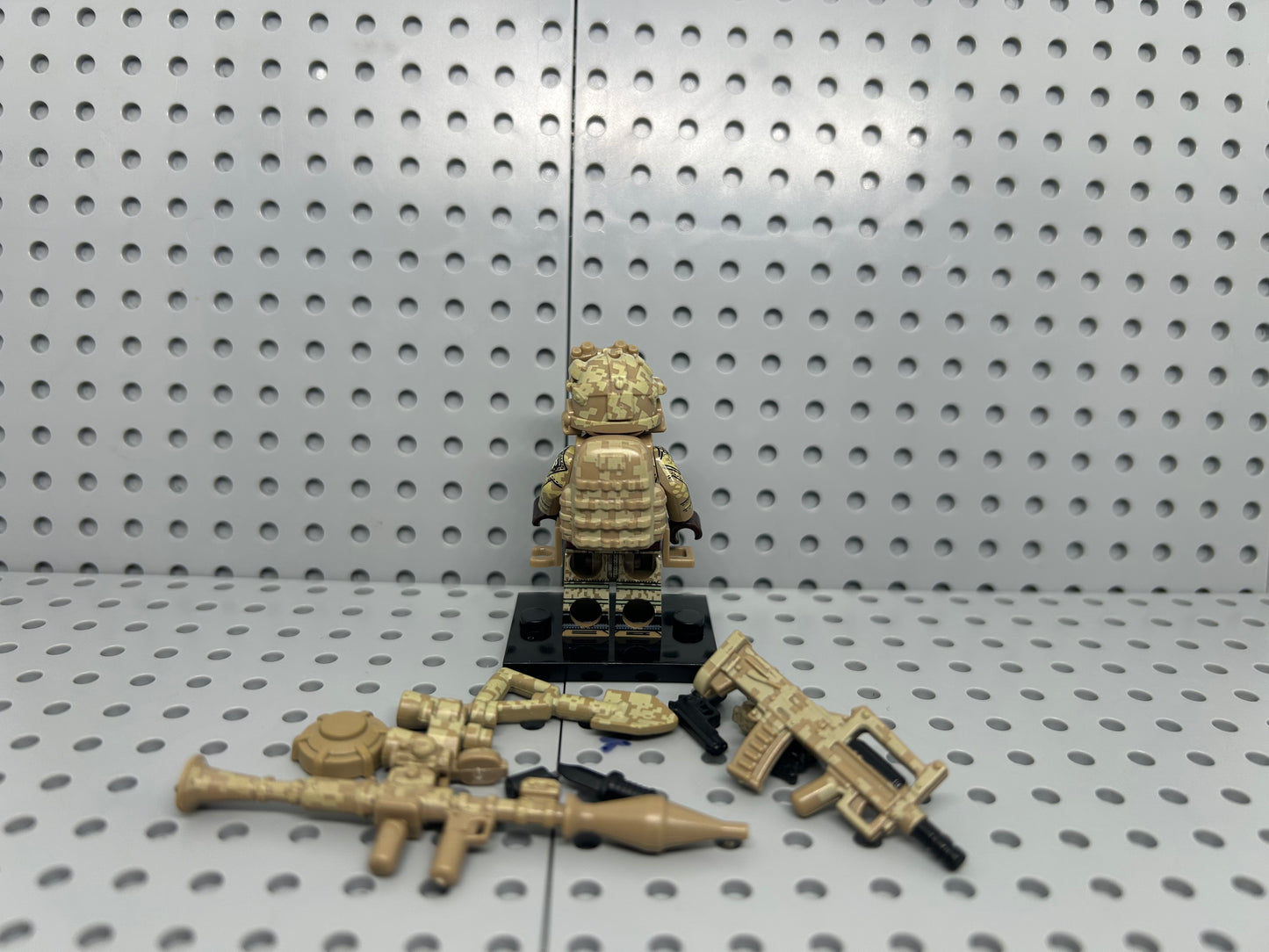 US Multicam Urban Soldier Custom Block-Style Figure