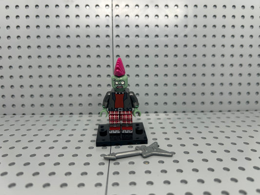 Garden Vs Zombie Guitar Zombie Custom Block-Style Figure