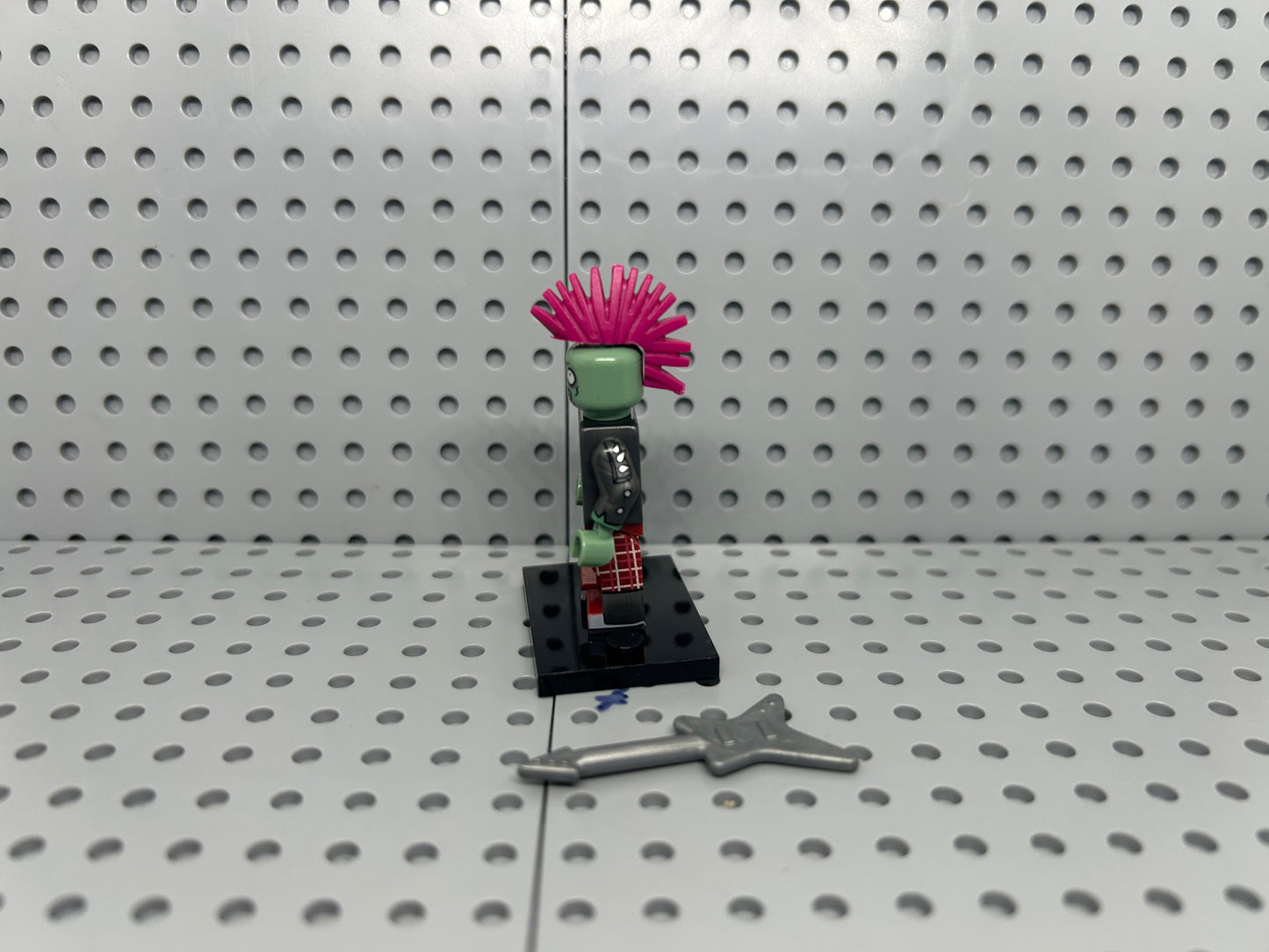 Garden Vs Zombie Guitar Zombie Custom Block-Style Figure