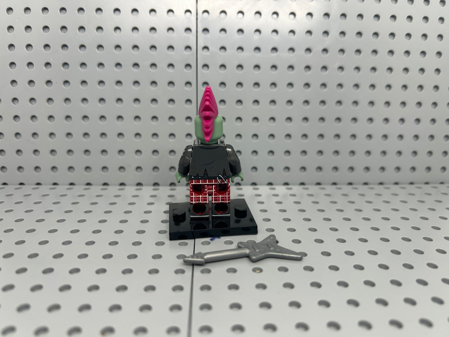 Garden Vs Zombie Guitar Zombie Custom Block-Style Figure