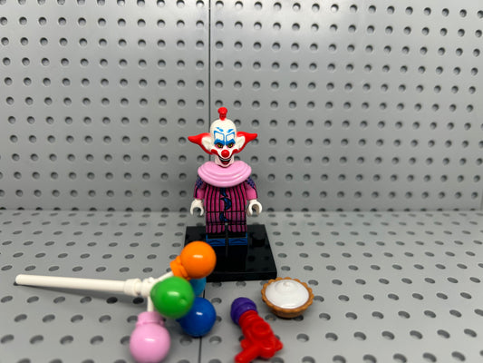Blood Balloon Clown Custom Block-Style Figure