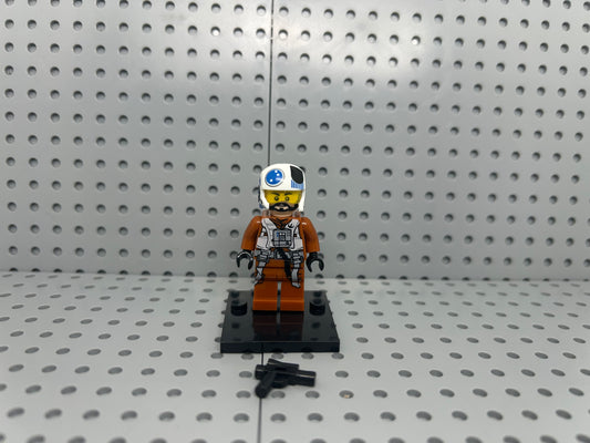 Galactic Rebel Pilot Custom Block-Style Figure