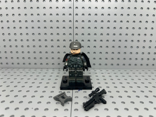 Galactic Officer Mud Soldier Custom Block-Style Figure