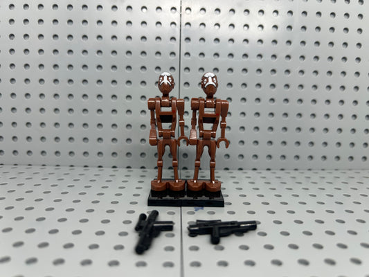 Commando Captain Bots 2 Count Custom Block-Style Figures