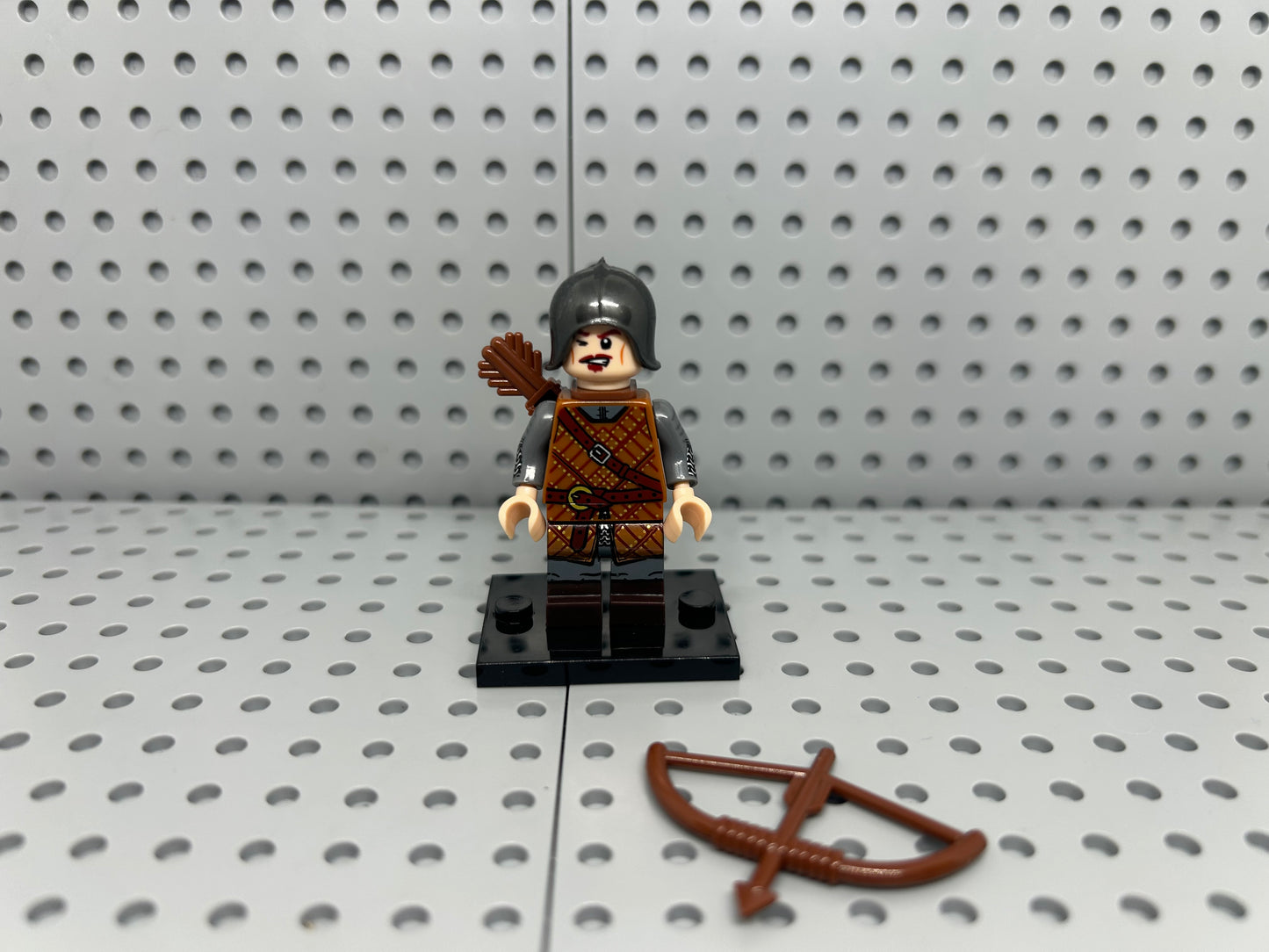 Medieval Archer Custom Block-Style Figure