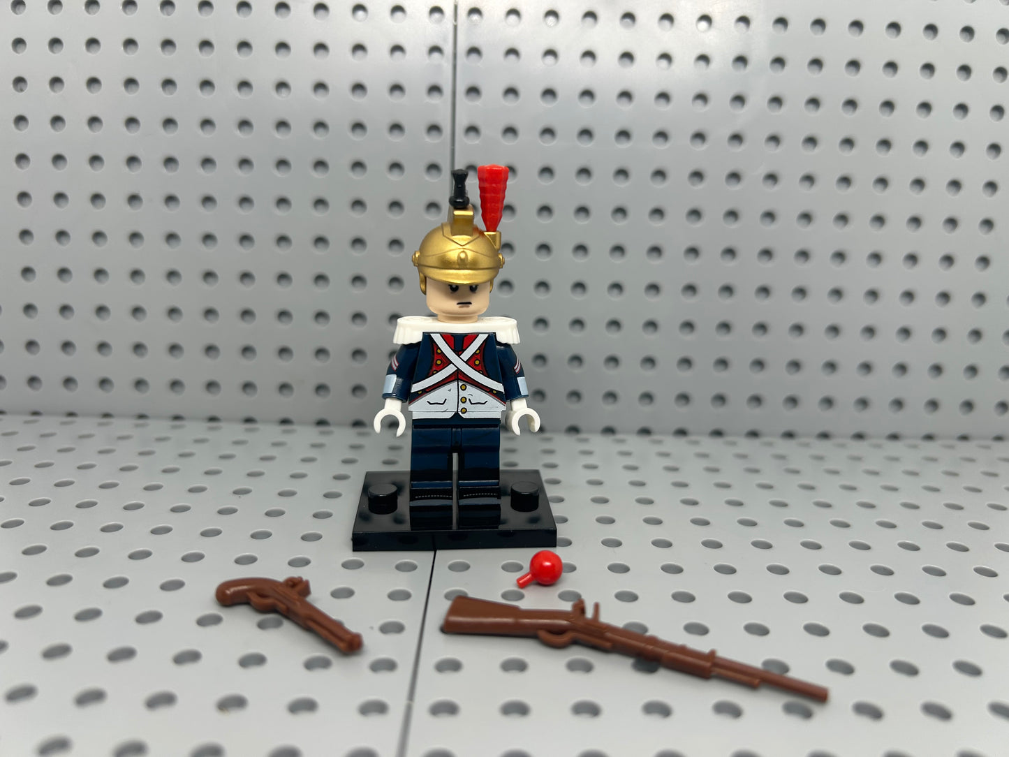 Dutch Dragoon Soldier Custom Block-Style Figure