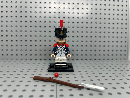 French Line Soldier Custom Block-Style Figure
