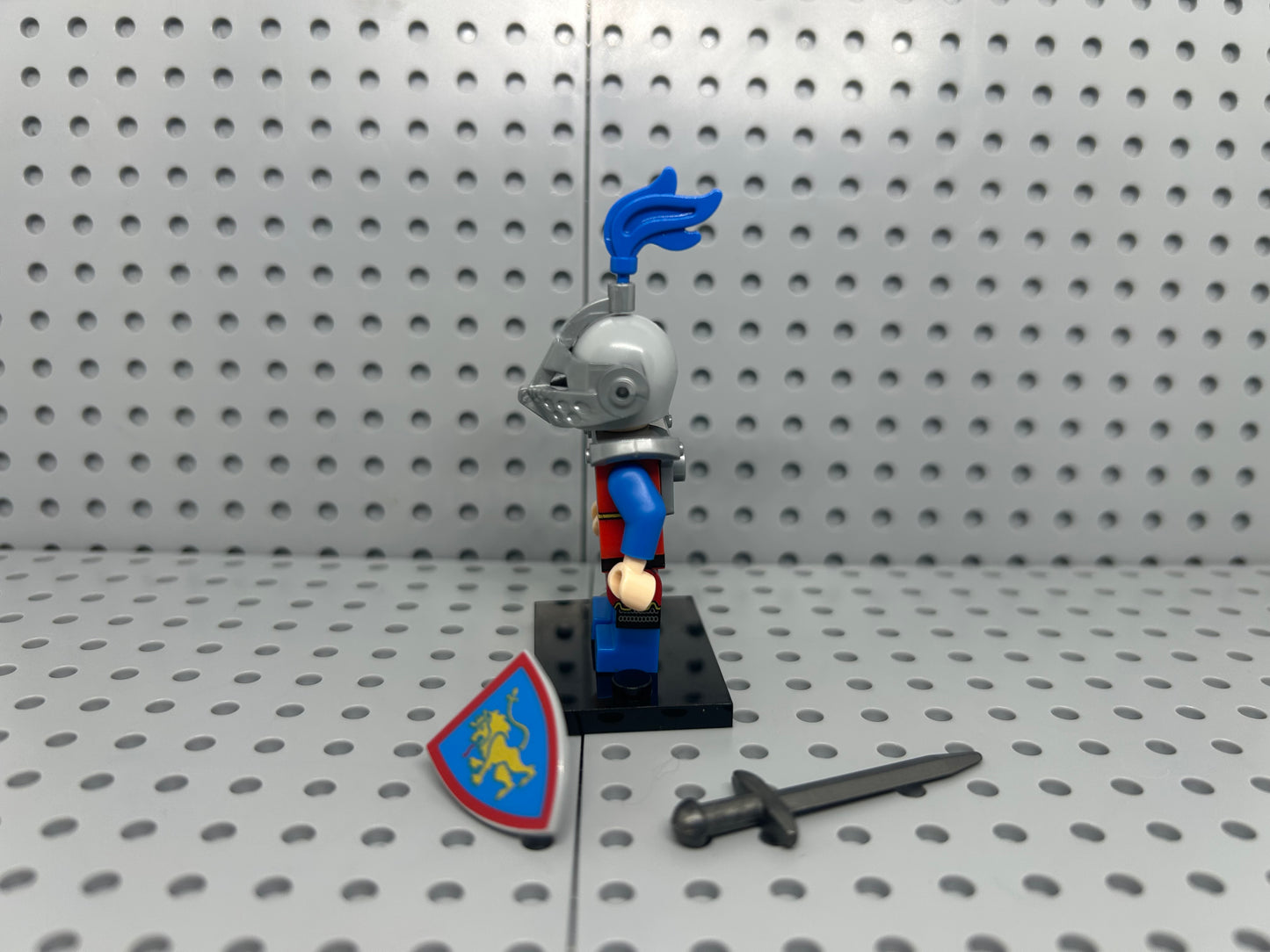 Medieval Knight Custom Block-Style Figure