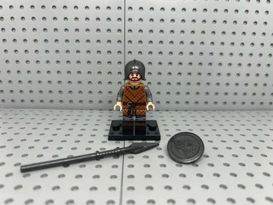 Medieval Soldier Custom Block-Style Figure