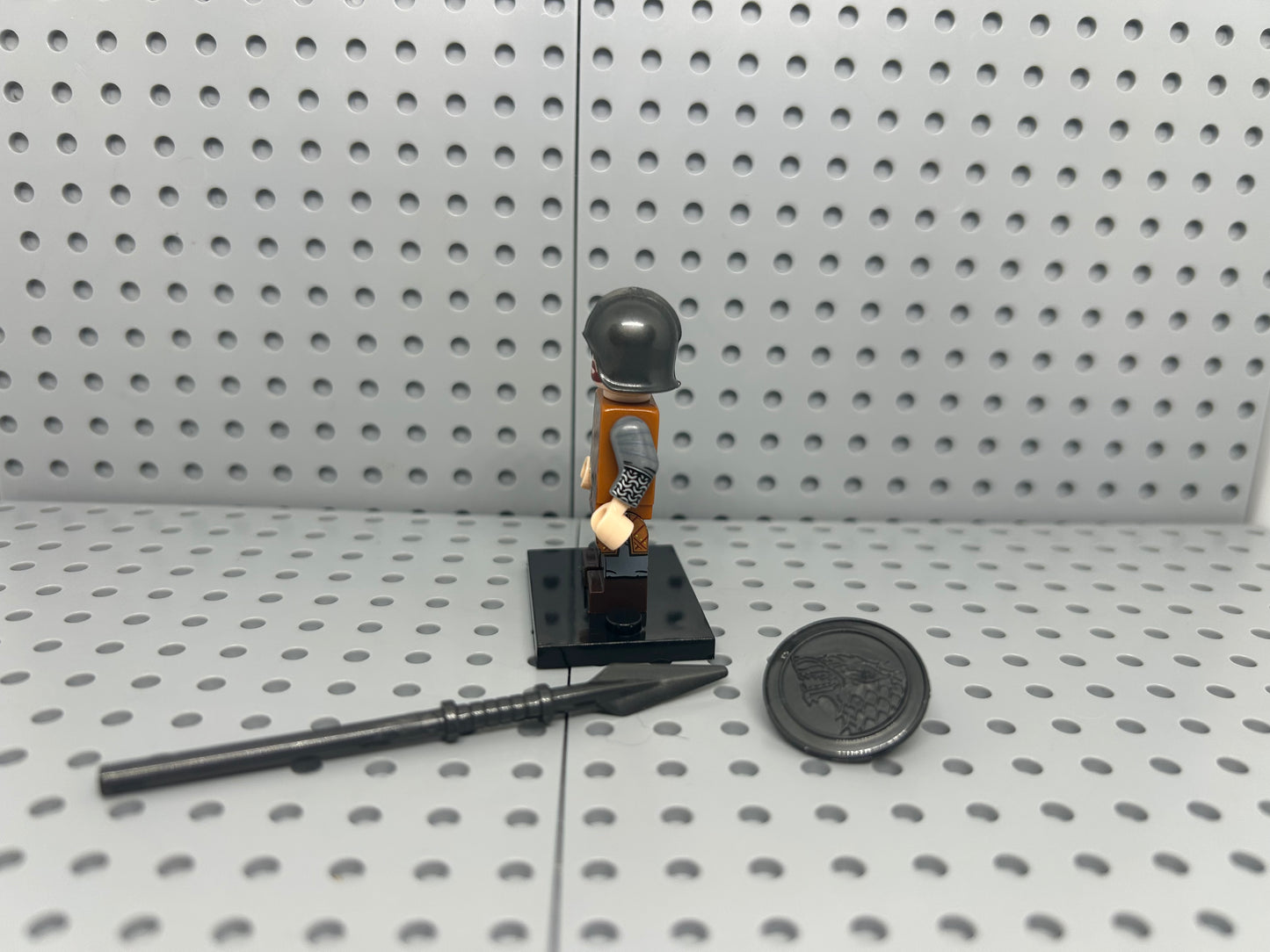 Medieval Soldier Custom Block-Style Figure