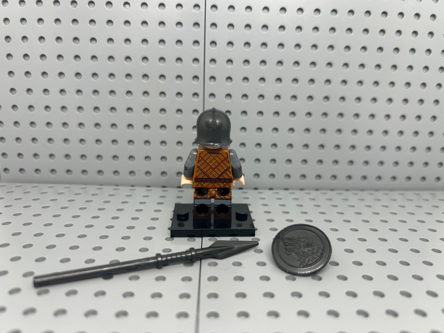 Medieval Soldier Custom Block-Style Figure