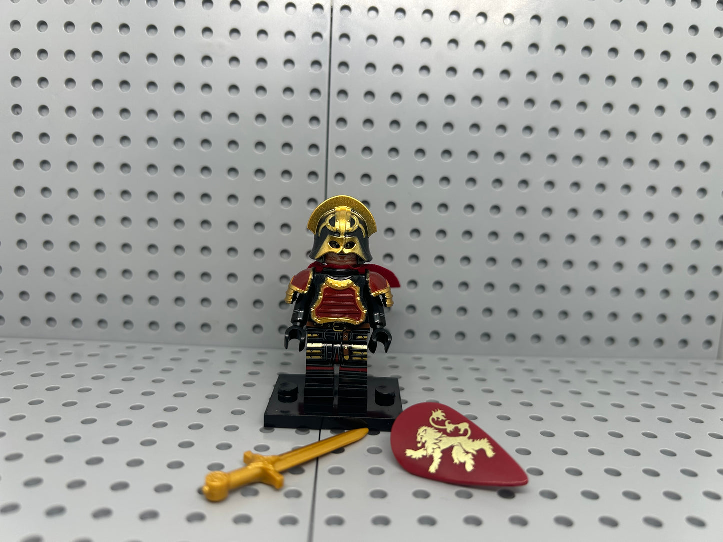 Medieval Knight Custom Block-Style Figure