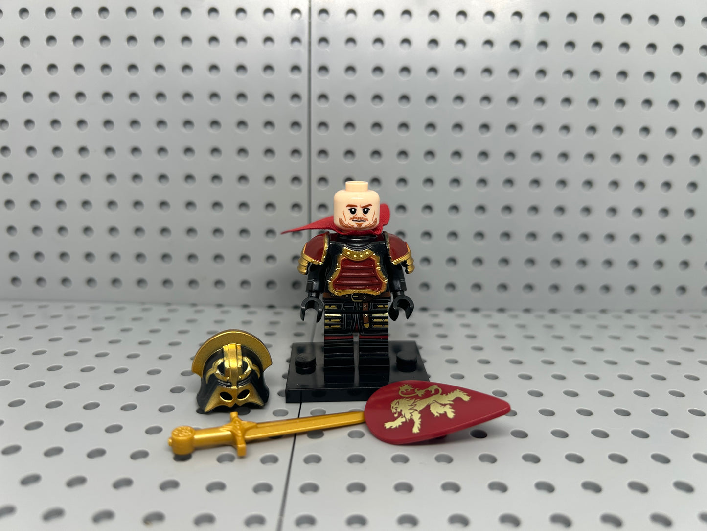 Medieval Knight Custom Block-Style Figure