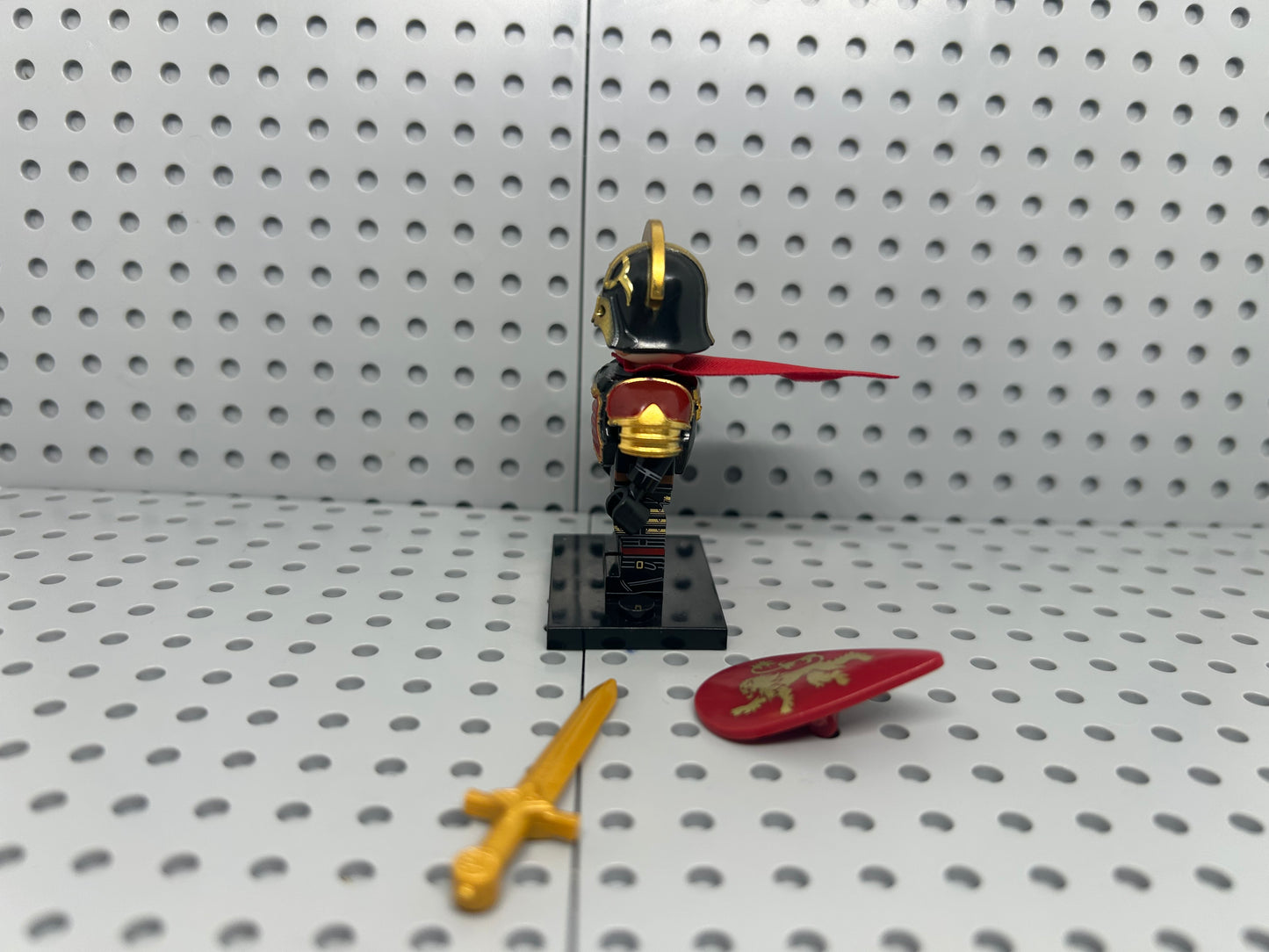 Medieval Knight Custom Block-Style Figure