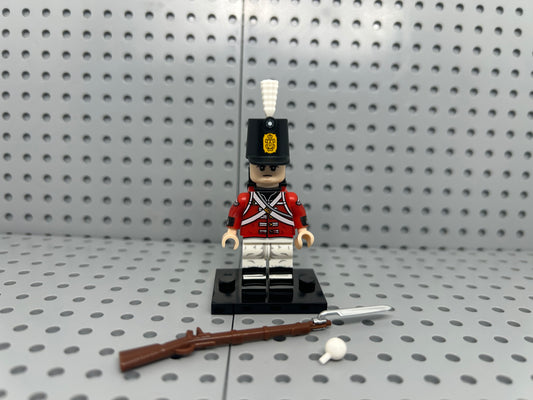 British Fusilier Soldier Custom Block-Style Figure