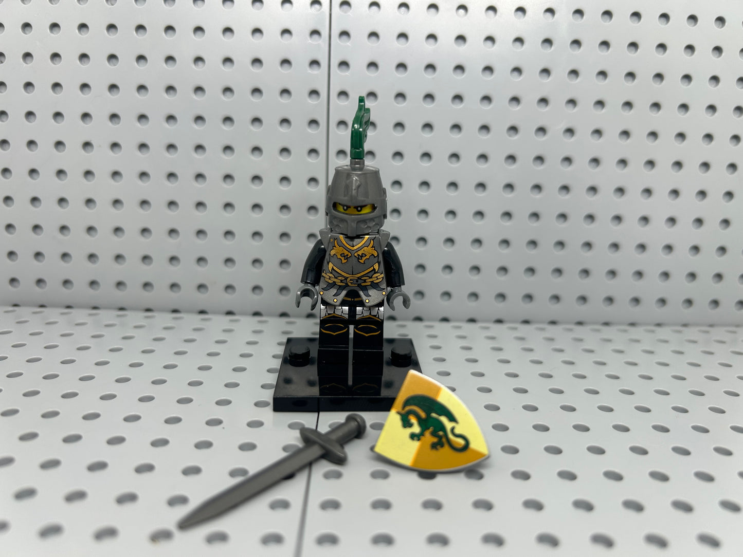 Medieval Knight Custom Block-Style Figure