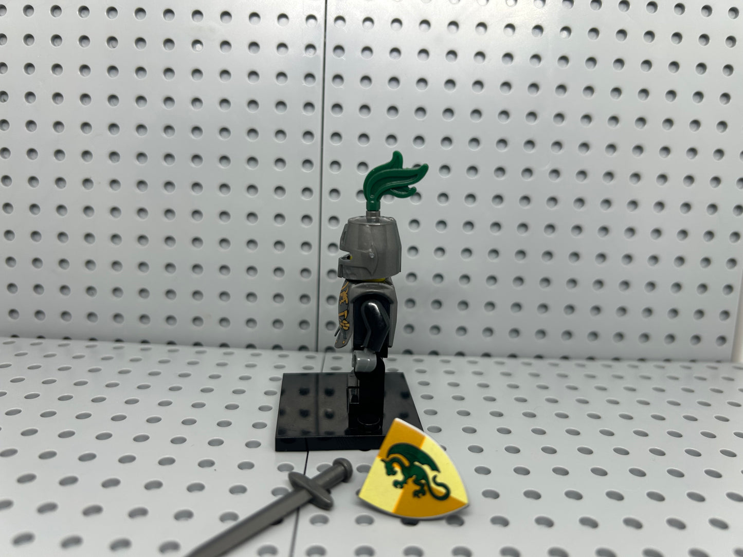 Medieval Knight Custom Block-Style Figure