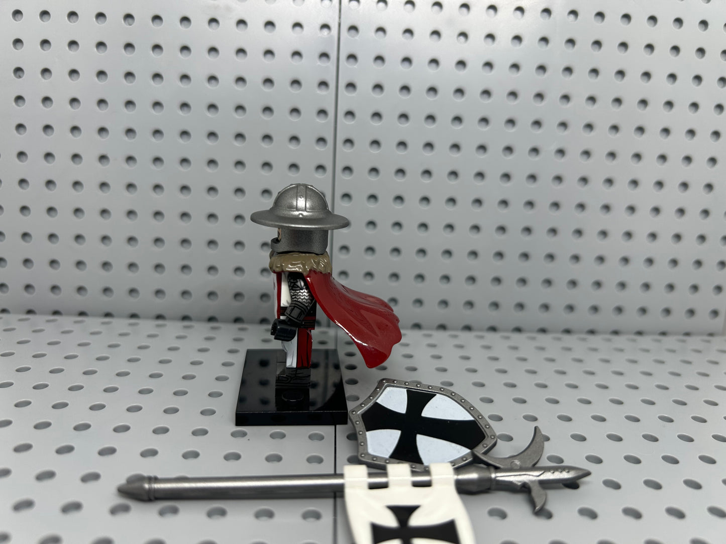 Medieval Soldier Custom Block-Style Figure