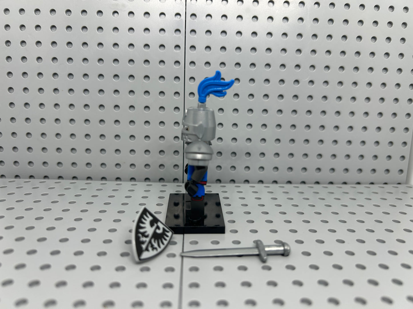 Medieval Knight Custom Block-Style Figure