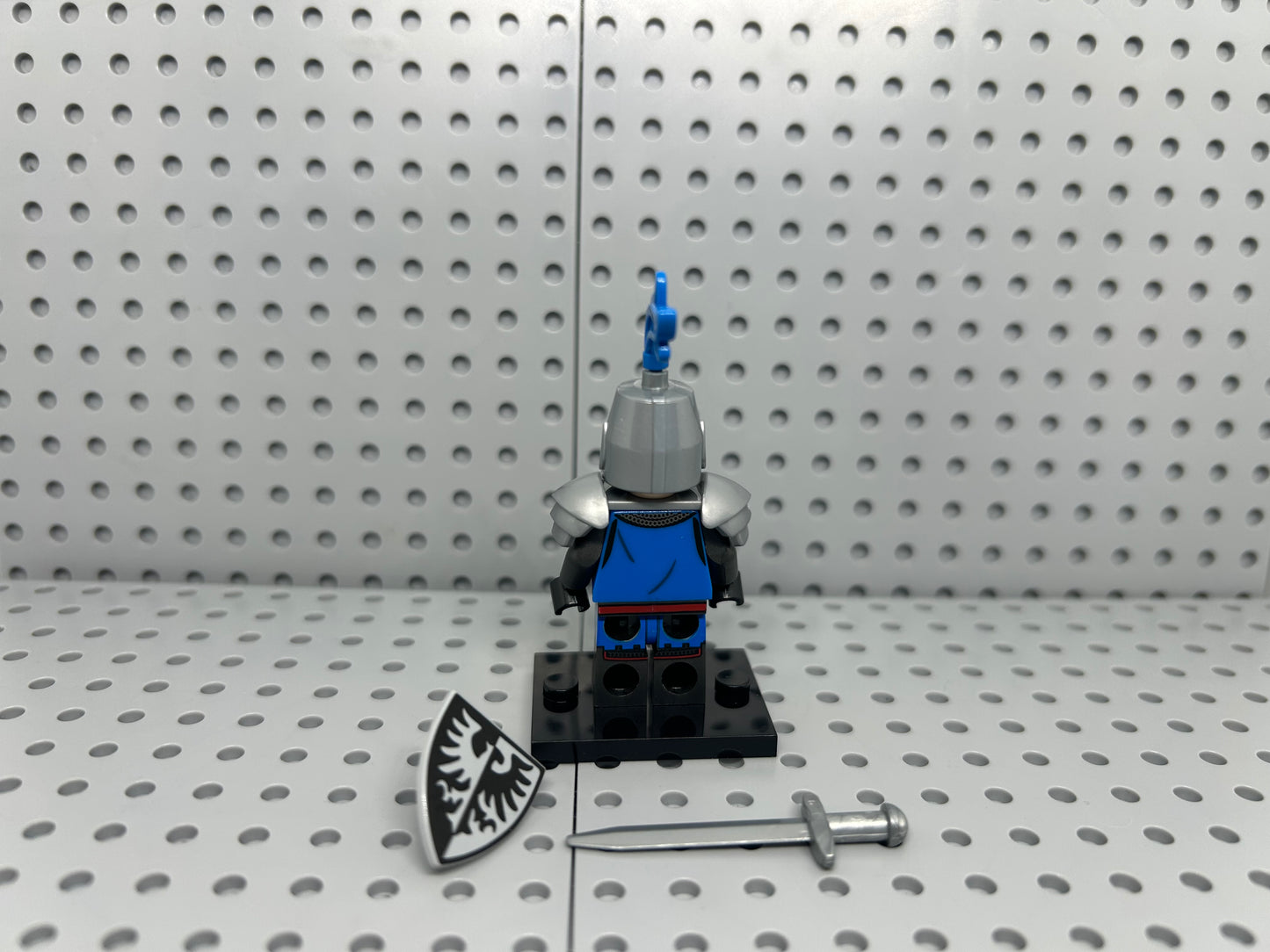 Medieval Knight Custom Block-Style Figure