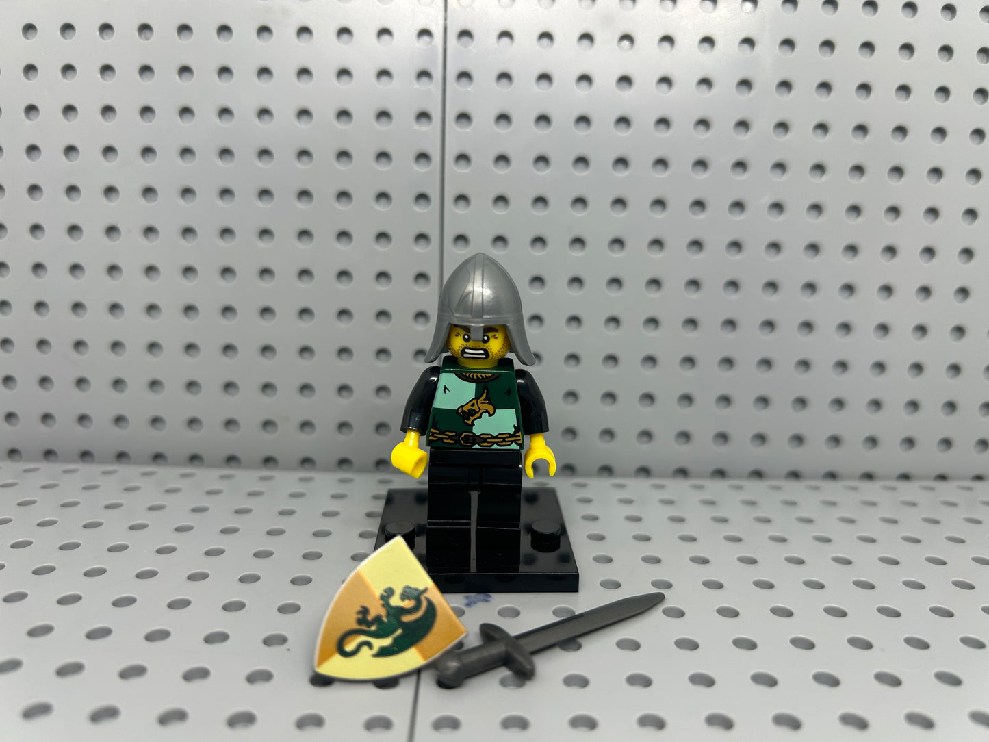 Medieval Soldier Custom Block-Style Figure