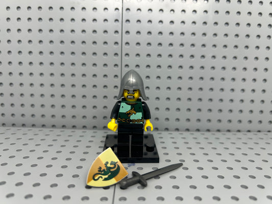Medieval Soldier Custom Block-Style Figure