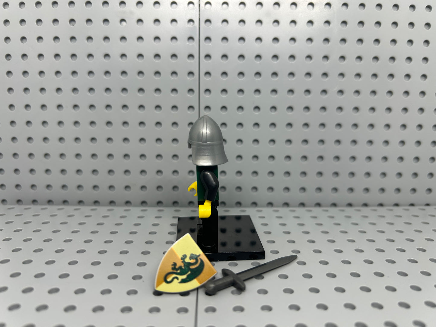 Medieval Soldier Custom Block-Style Figure