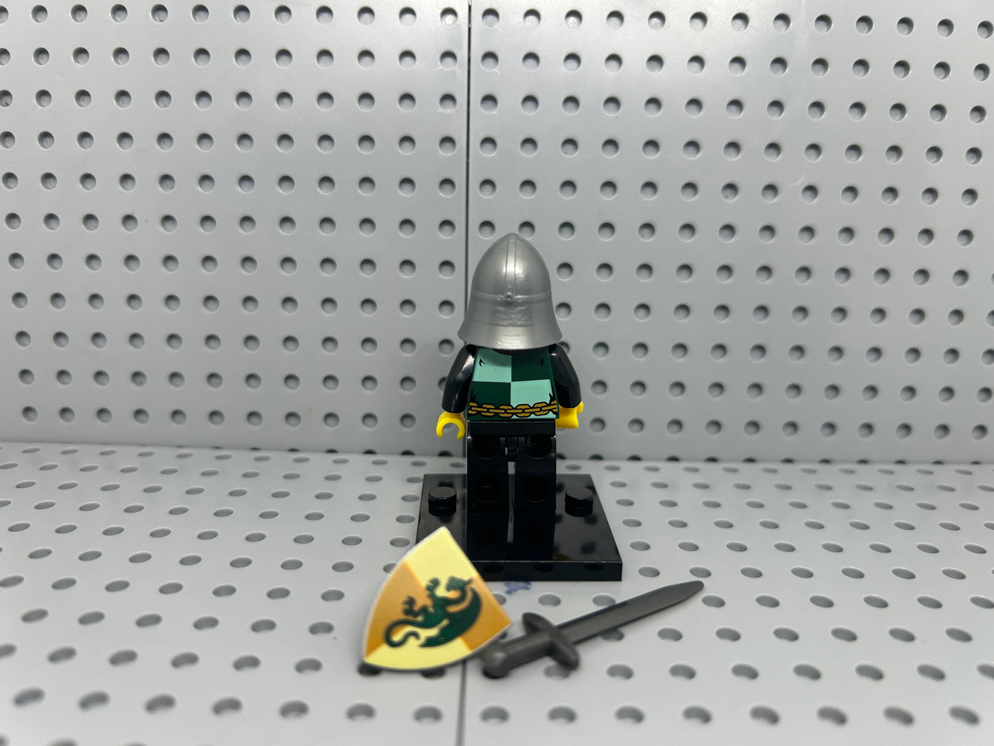 Medieval Soldier Custom Block-Style Figure