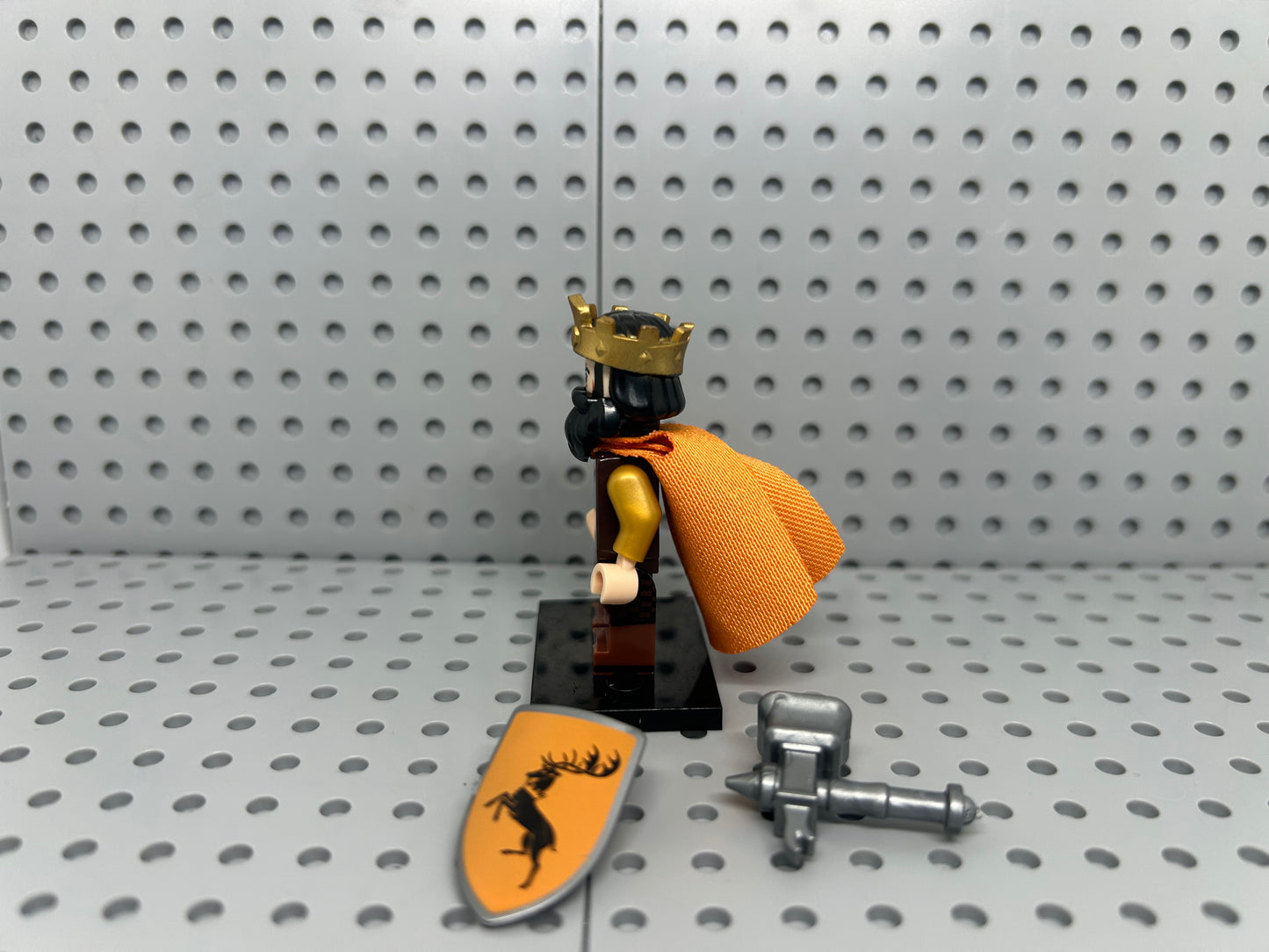 Medieval King Custom Block-Style Figure