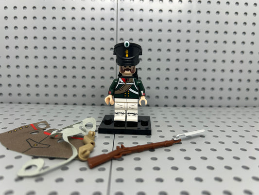 Russian Artillery Soldier Custom Block-Style Figure