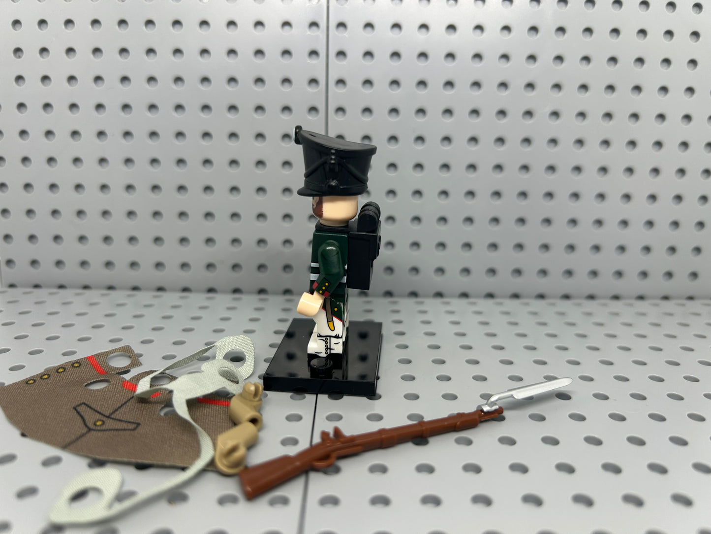 Russian Artillery Soldier Custom Block-Style Figure