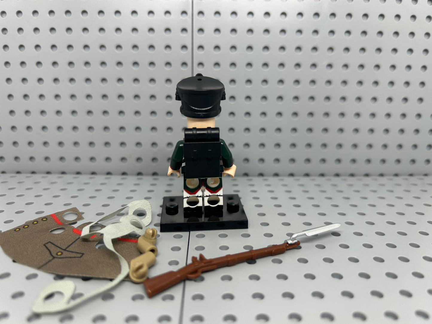 Russian Artillery Soldier Custom Block-Style Figure