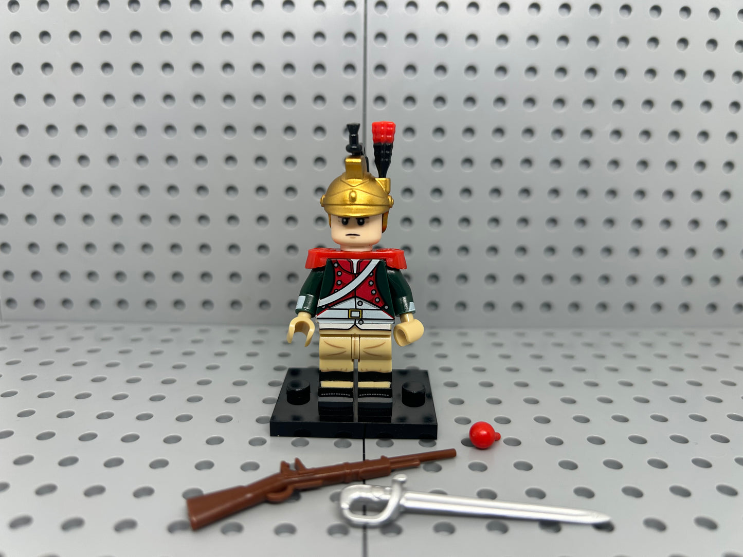 French Dragoon Soldier Custom Block-Style Figure