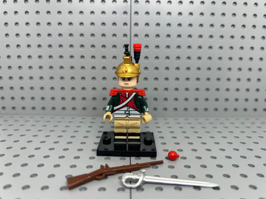 French Dragoon Soldier Custom Block-Style Figure