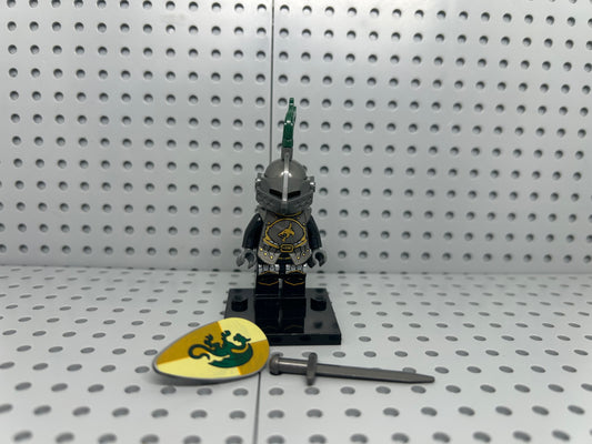 Medieval Knight Custom Block-Style Figure