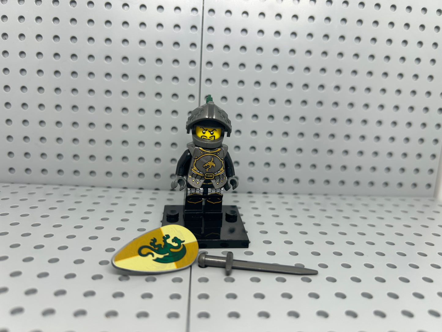 Medieval Knight Custom Block-Style Figure
