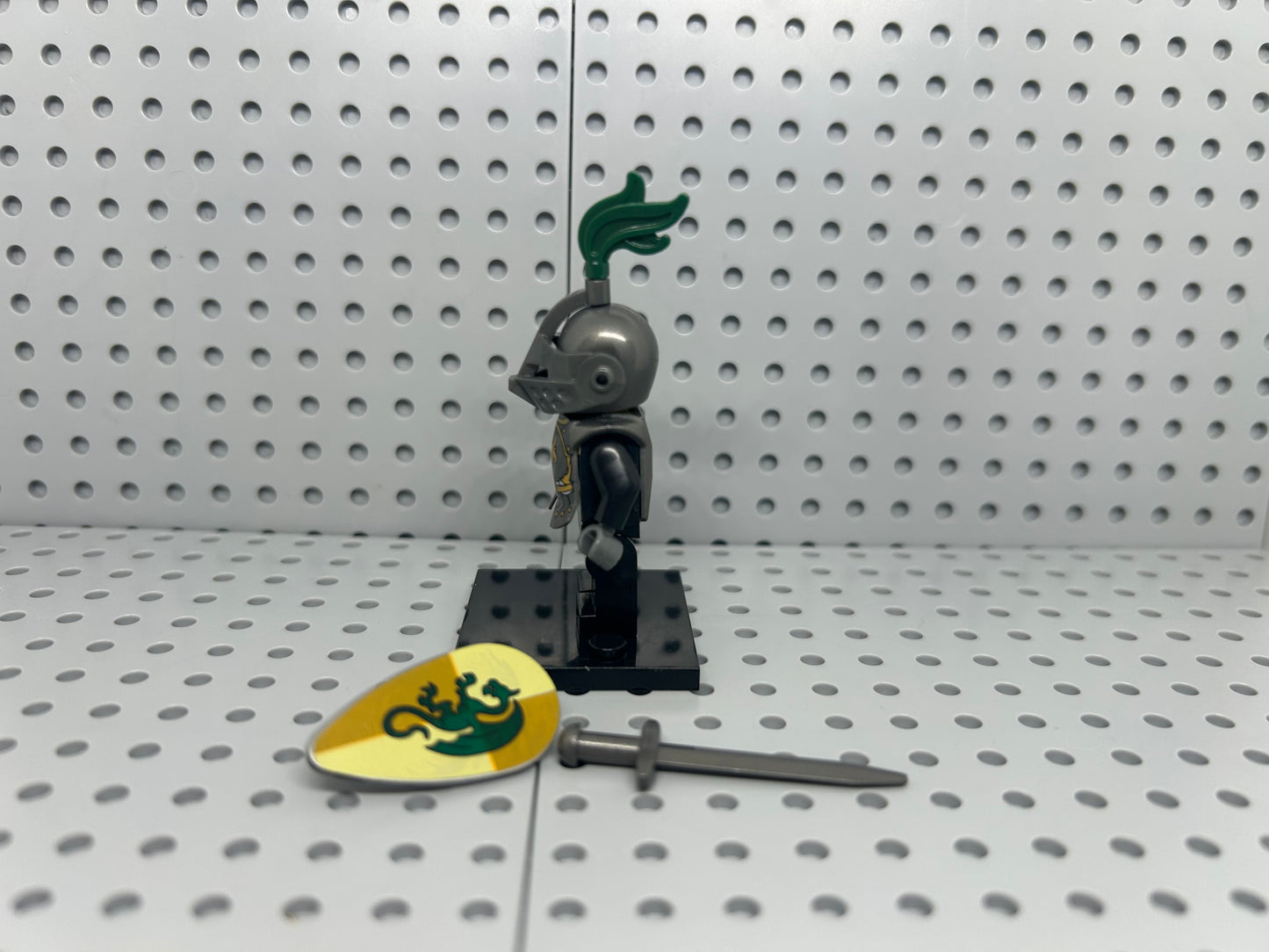 Medieval Knight Custom Block-Style Figure