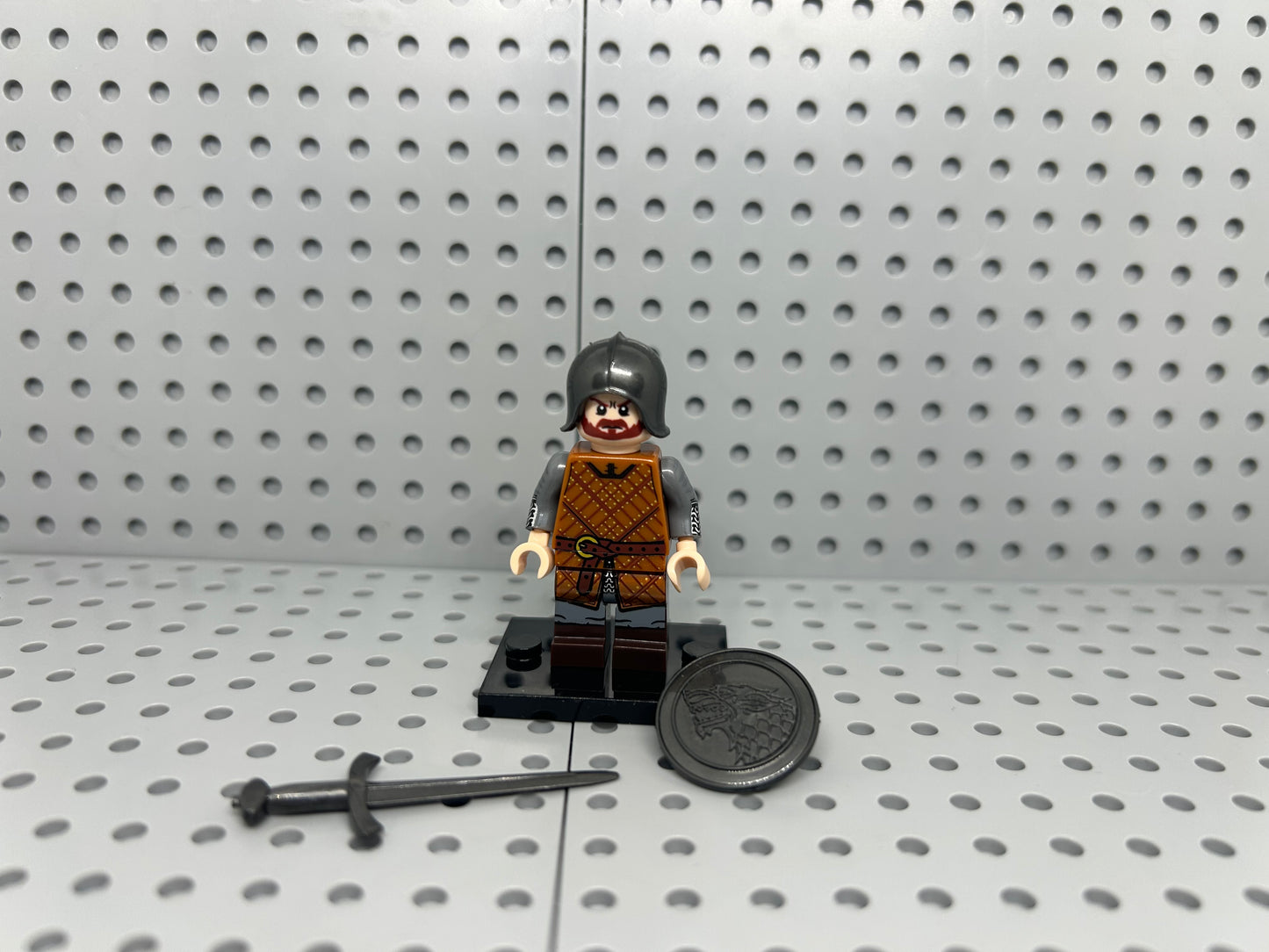 Medieval Soldier Custom Block-Style Figure