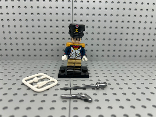 French Infantry Officer Custom Block-Style Figure