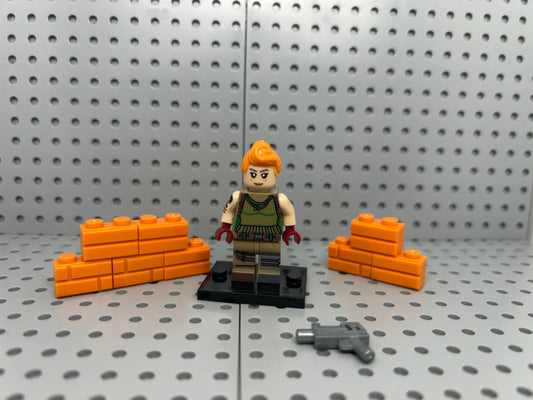 Glitch Runner Custom Block-Style Figure