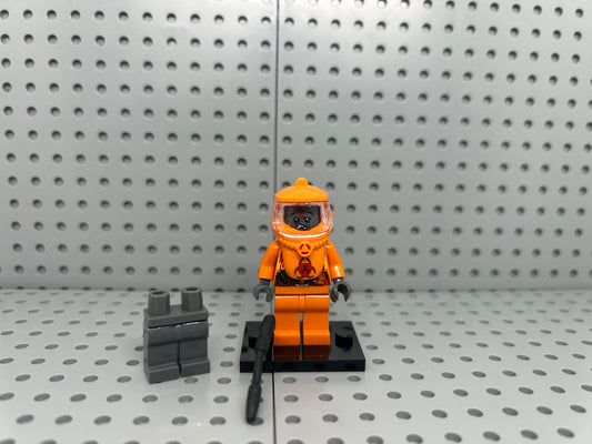 Hazmat Zombie Custom Block-Style Figure