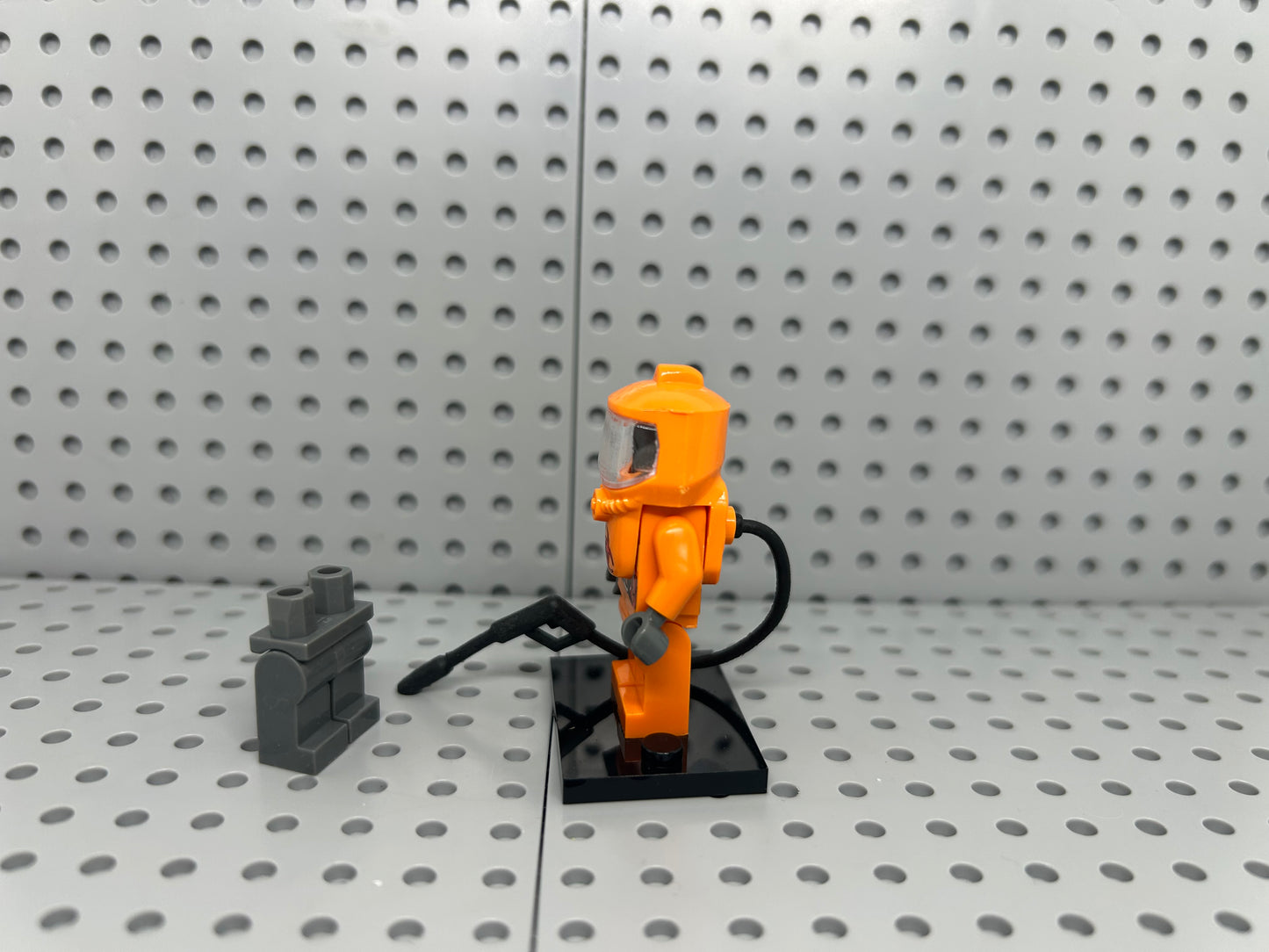 Hazmat Zombie Custom Block-Style Figure