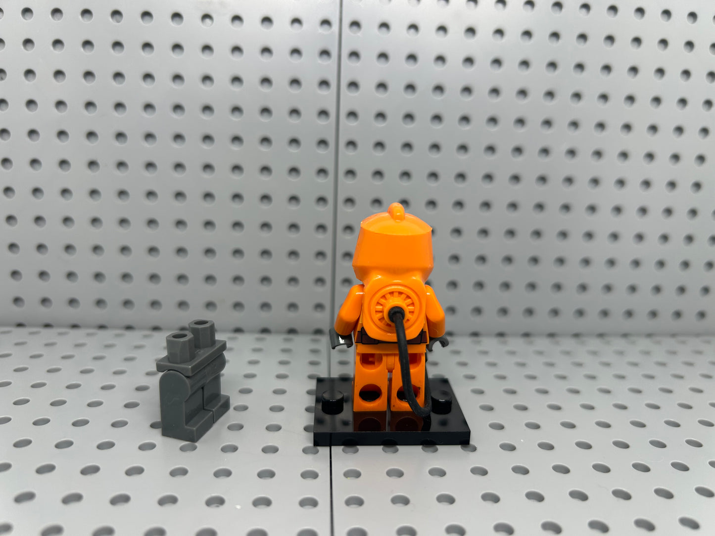 Hazmat Zombie Custom Block-Style Figure