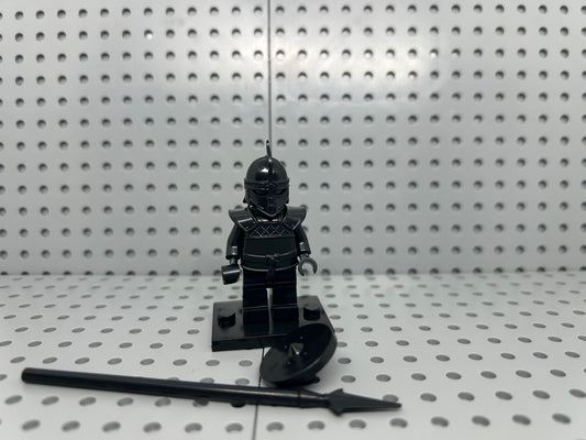 Medieval Black Knight Custom Block-Style Figure