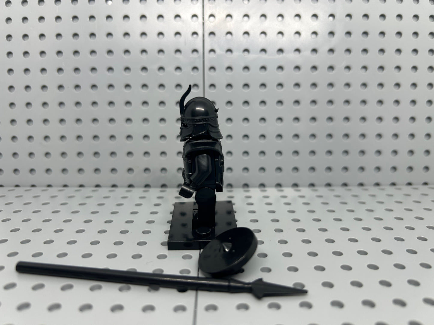 Medieval Black Knight Custom Block-Style Figure