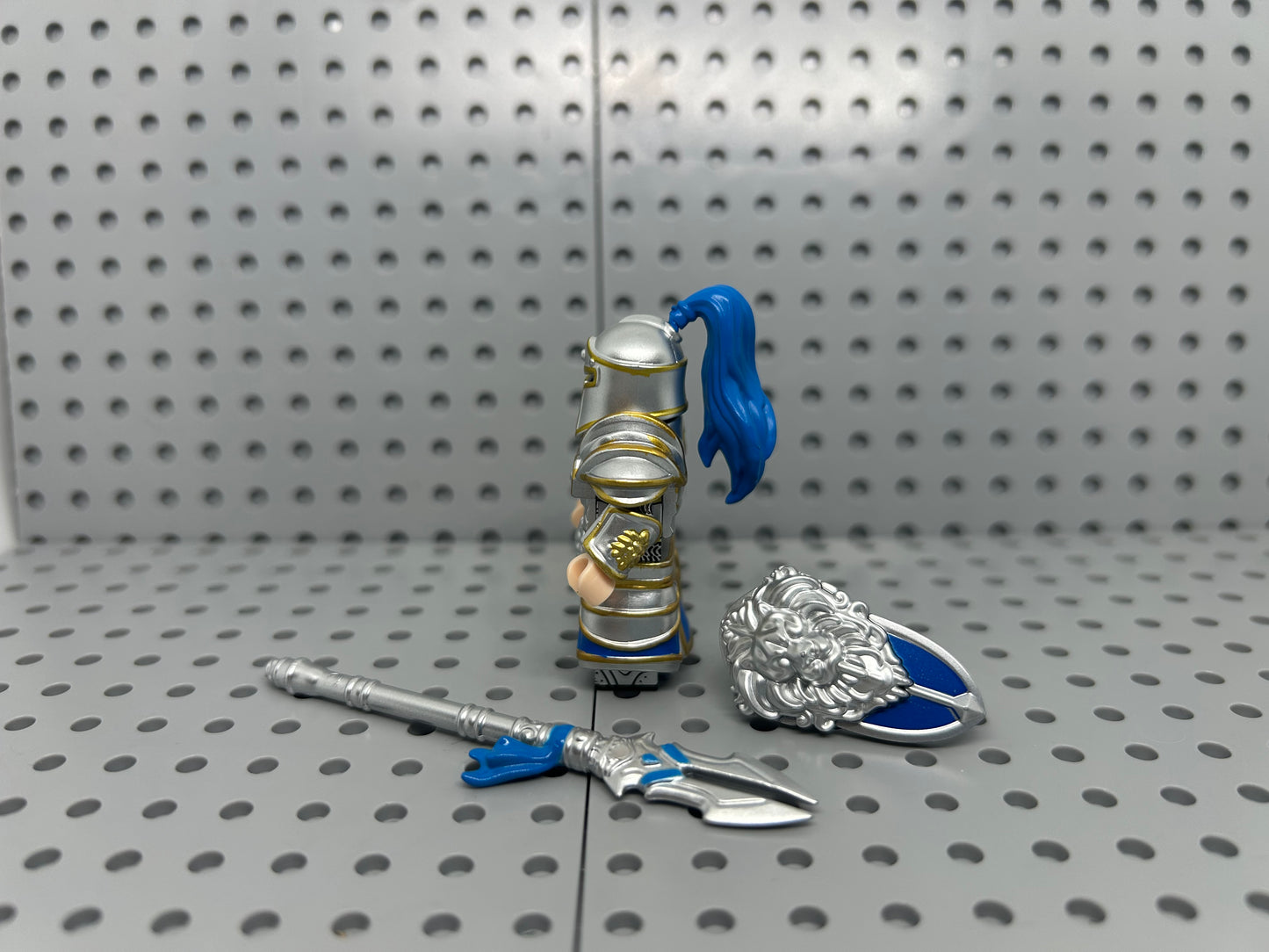 Medieval Alliance Knight Custom Block-Style Figure